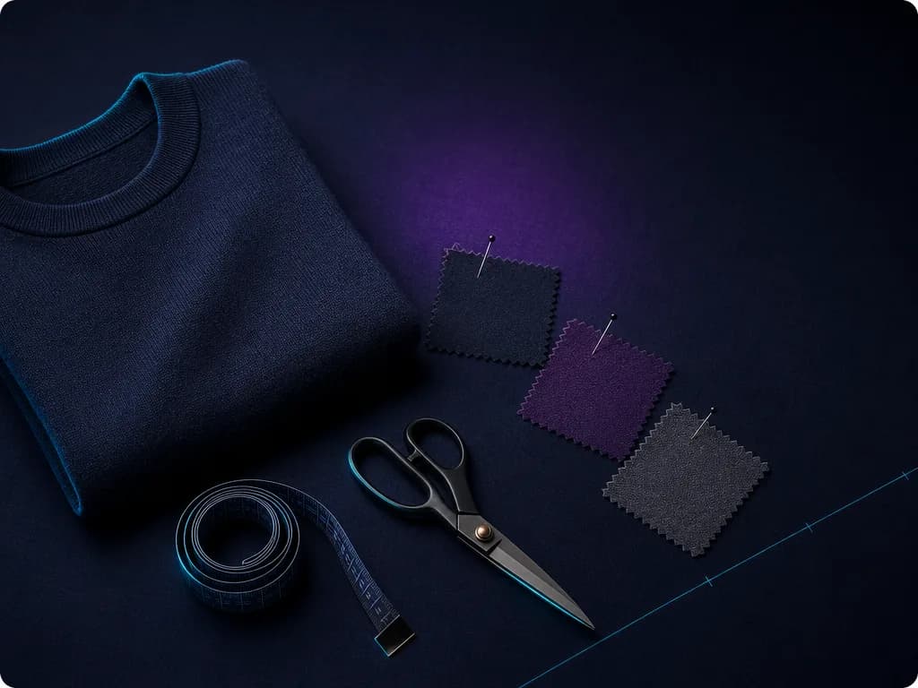 Fashion product flat-lay — BYLT Media full-stack programme