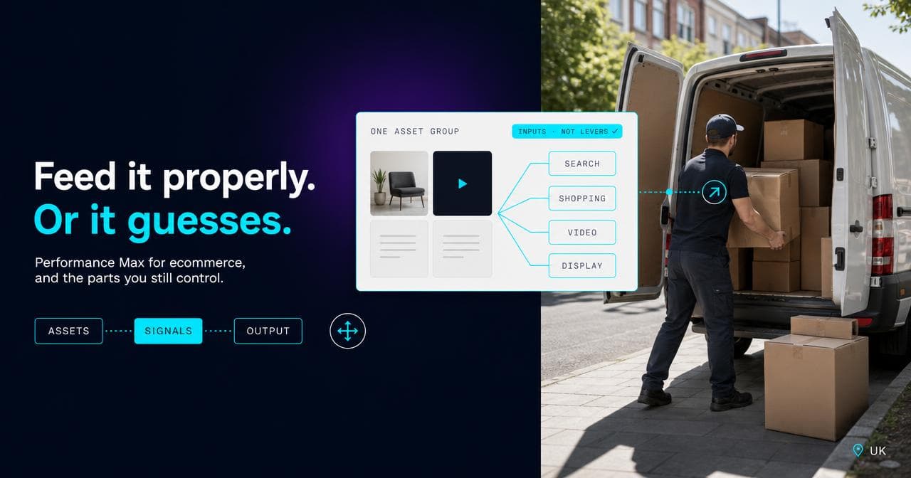 Performance Max for ecommerce: what you trade for the automation