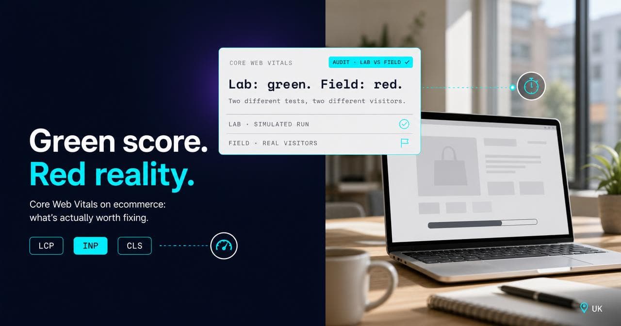 Core Web Vitals on an ecommerce site: what's actually worth fixing