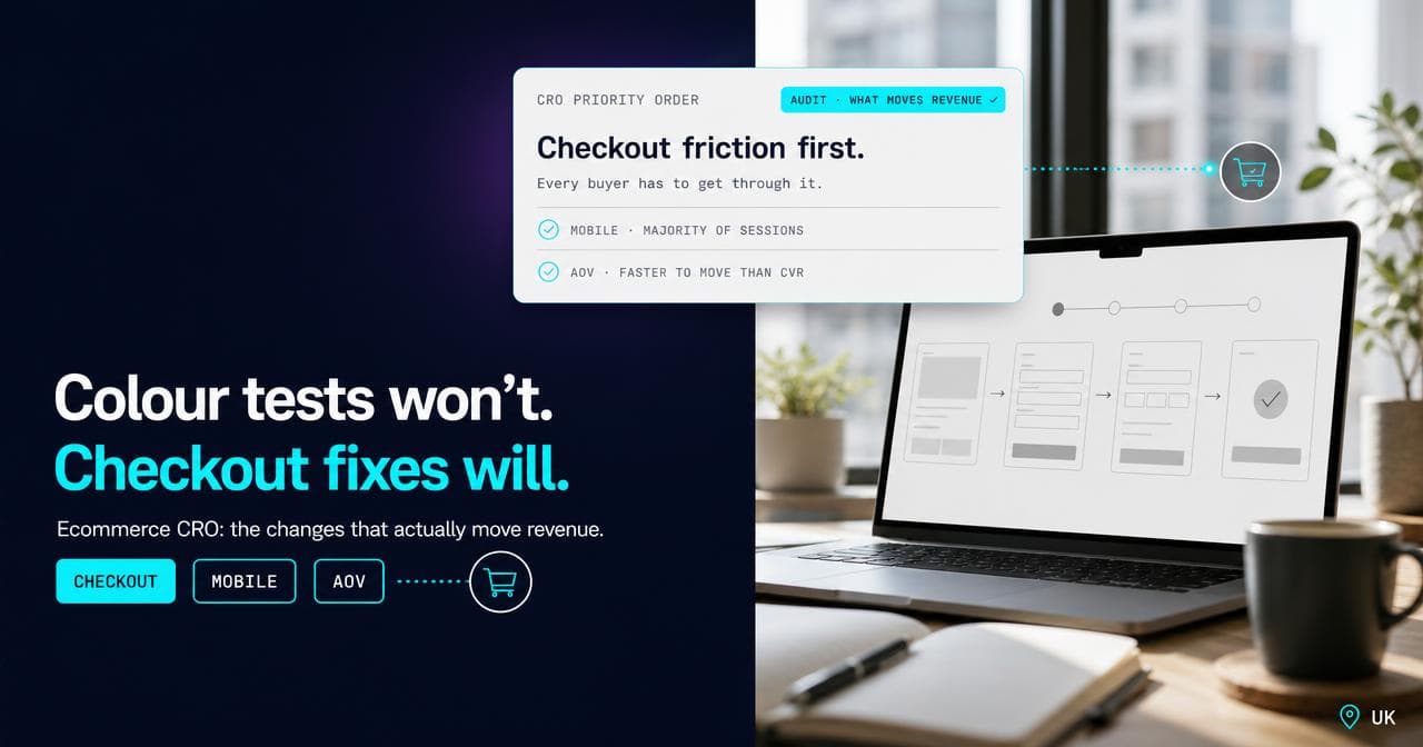 Ecommerce CRO: the changes that actually move revenue