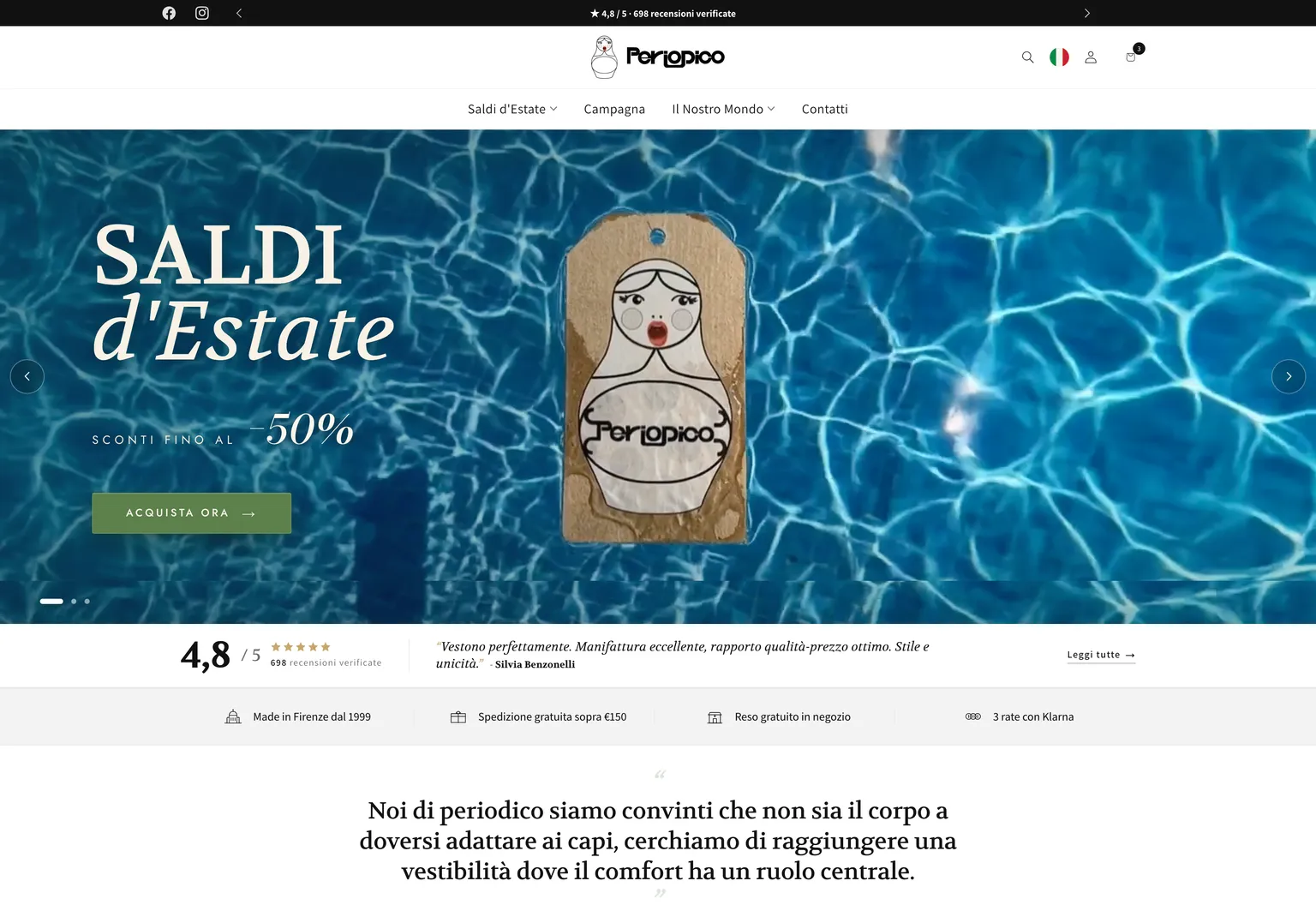The new Periodico storefront
