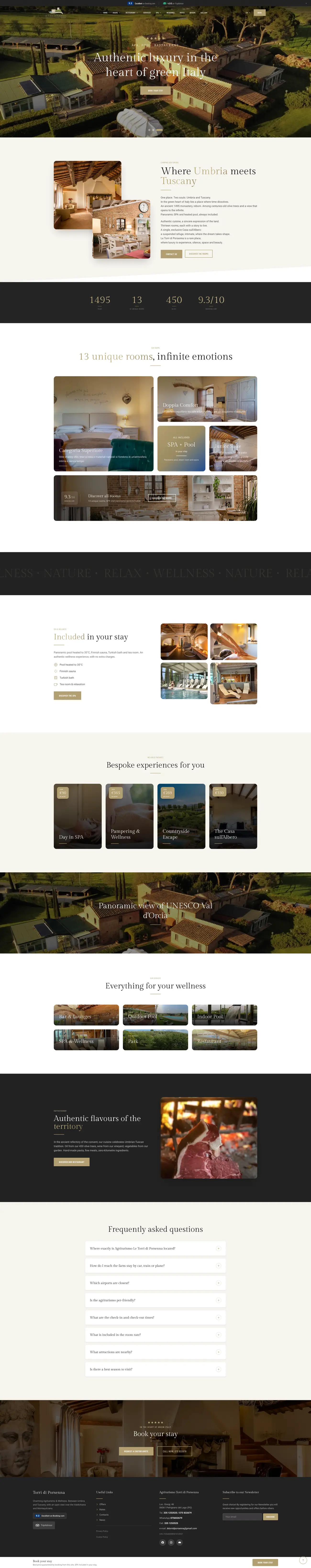 The new Le Torri di Porsenna homepage
